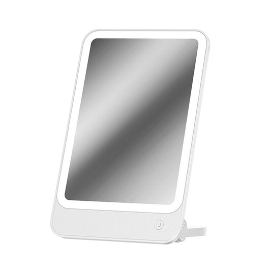 Bomidi R1 Make Up Mirror LED Light Mirror 3 Brightness Level Soft Light Rechargeable Mirror USB Charging - White