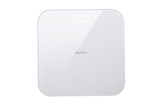 Bomidi W1 Smart Body Weight Scaling LED Digital Scale With High Precision Sensor Weight Scaling Triple A Battery - White