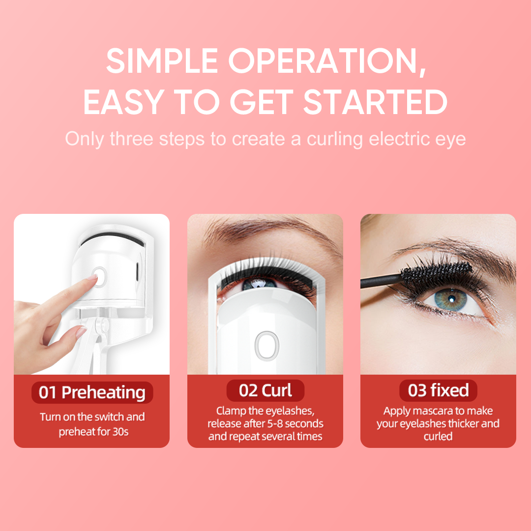 Bomidi EC1 Electric Eyelash Curler With 2 Speed Temperature Control Rechargeable Type-C Long Battery Life - Purple