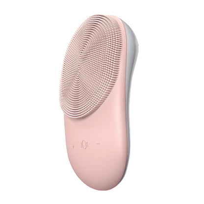 Bomidi FC1 Electric Facial Cleanser Brush With Stand Soft Bristle 8 Speed Level Vibration Deep Cleaning Brush Rechargeable USB Cable - Pink