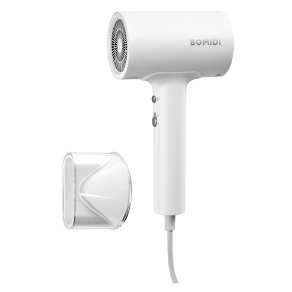 Bomidi HD1 Hair Dryer Negative Ion Hair Blower 1800W High Power Motor For Quick Drying - White