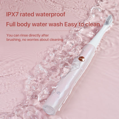 Bomidi T501 Sonic Electric Toothbrush Ultrasonic High Frequency Vibration Deep Cleaning Whitening Toothbrush Rechargeable IPX7 Waterproof - Grey